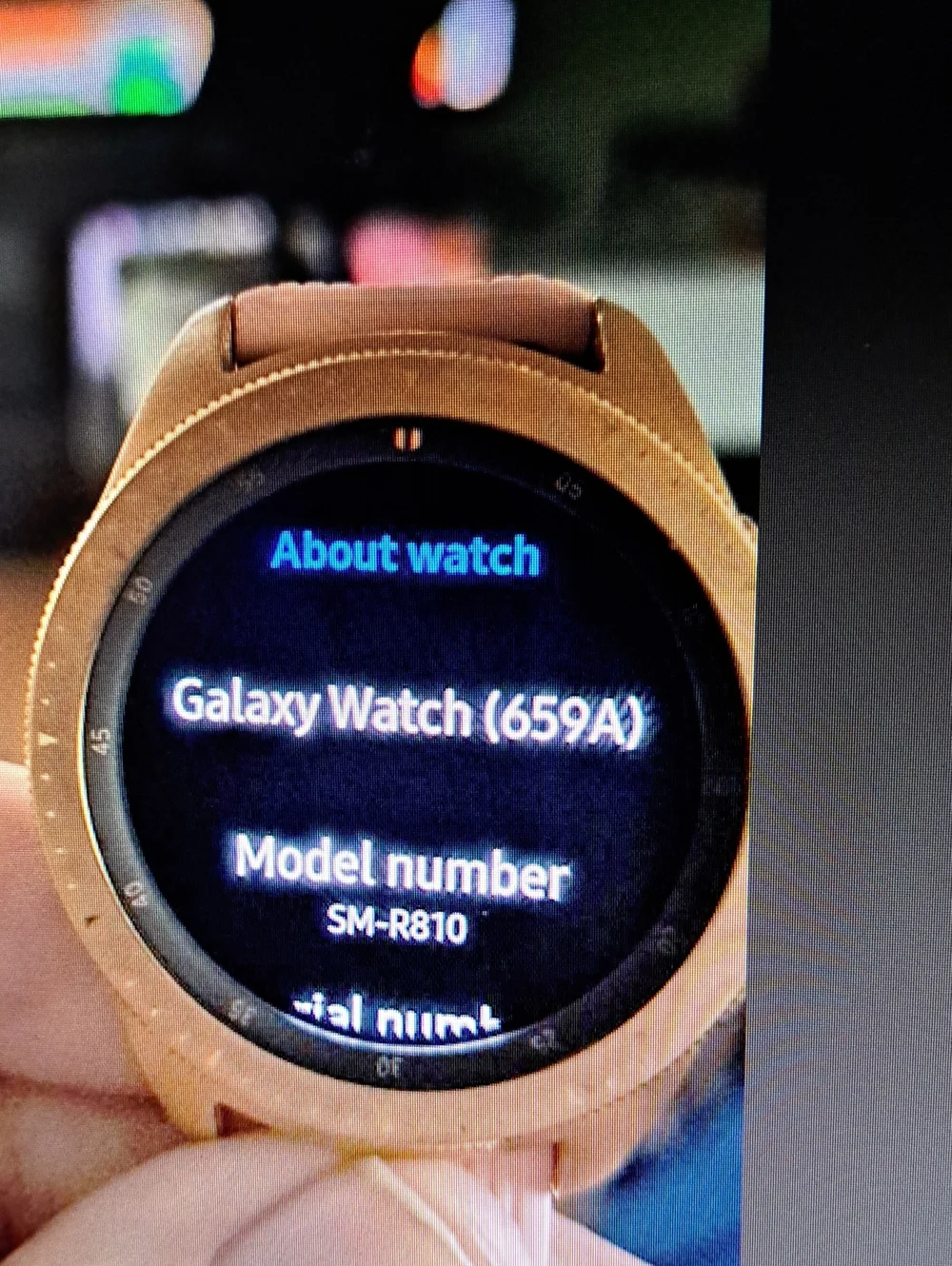 Samsung Galaxy Watch in rose gold finish